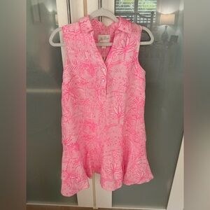 NWT Lilly Pulitzer Ellowyn Line Dress Conch Shell Pink Penny’s Playground XXS